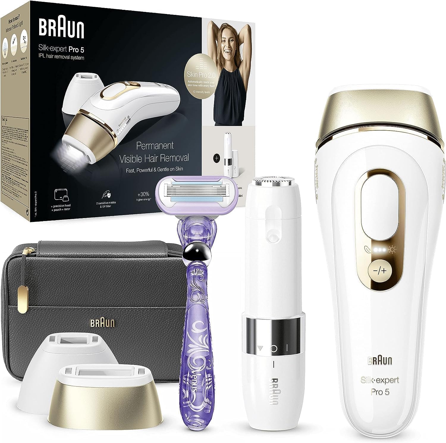 Braun Silk-expert Pro 5 PL5154 IPL Hair Removal Free Gifts