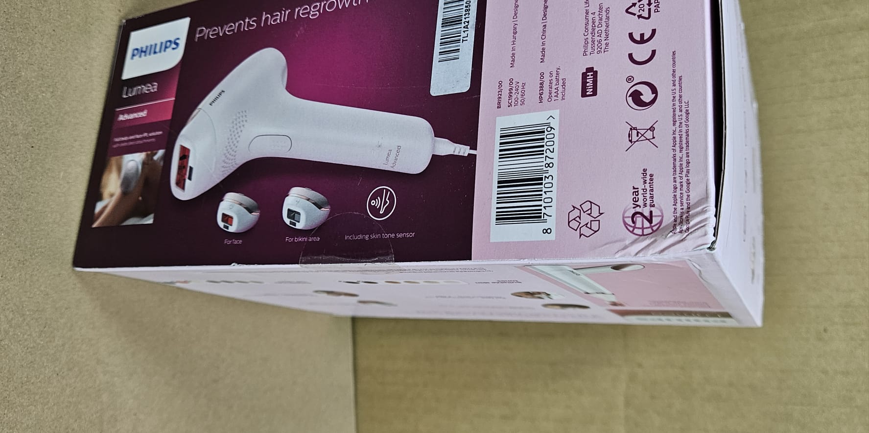 【新品 未使用】PHILIPS Lumea Advanced Philips Lumea BRI923 Advanced IPL Hair Removal