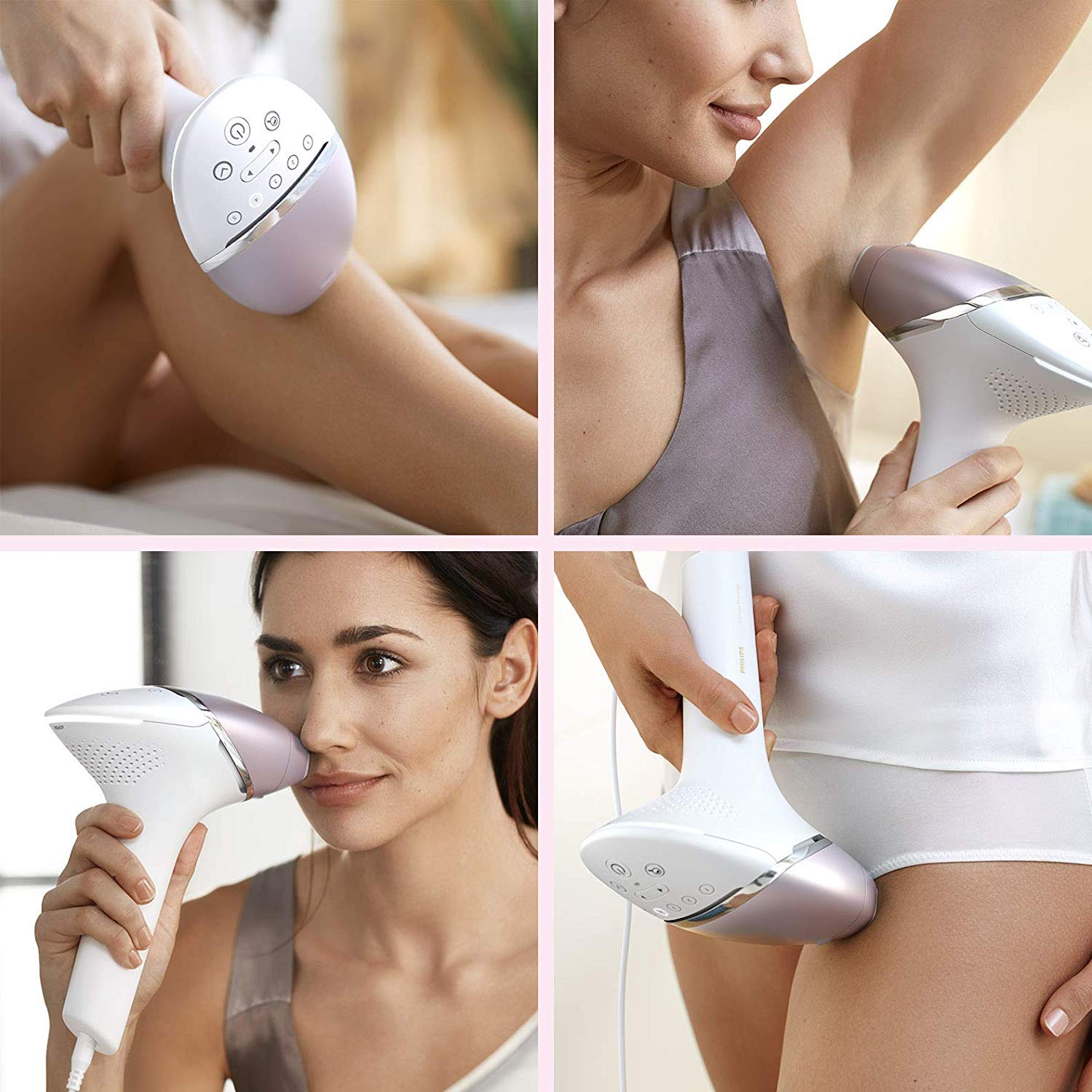 Philips Lumea IPL Hair Removal 8000 Series - Hair Removal Device with  SenseIQ Technology, 4 Attachments (BRI949/00) W/Code